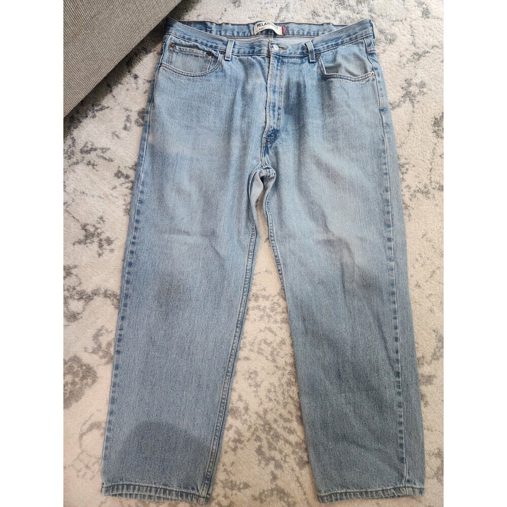 Levi's 550 Relaxed Fit Jeans Mens Size 42x30 Light Wash Denim Blue